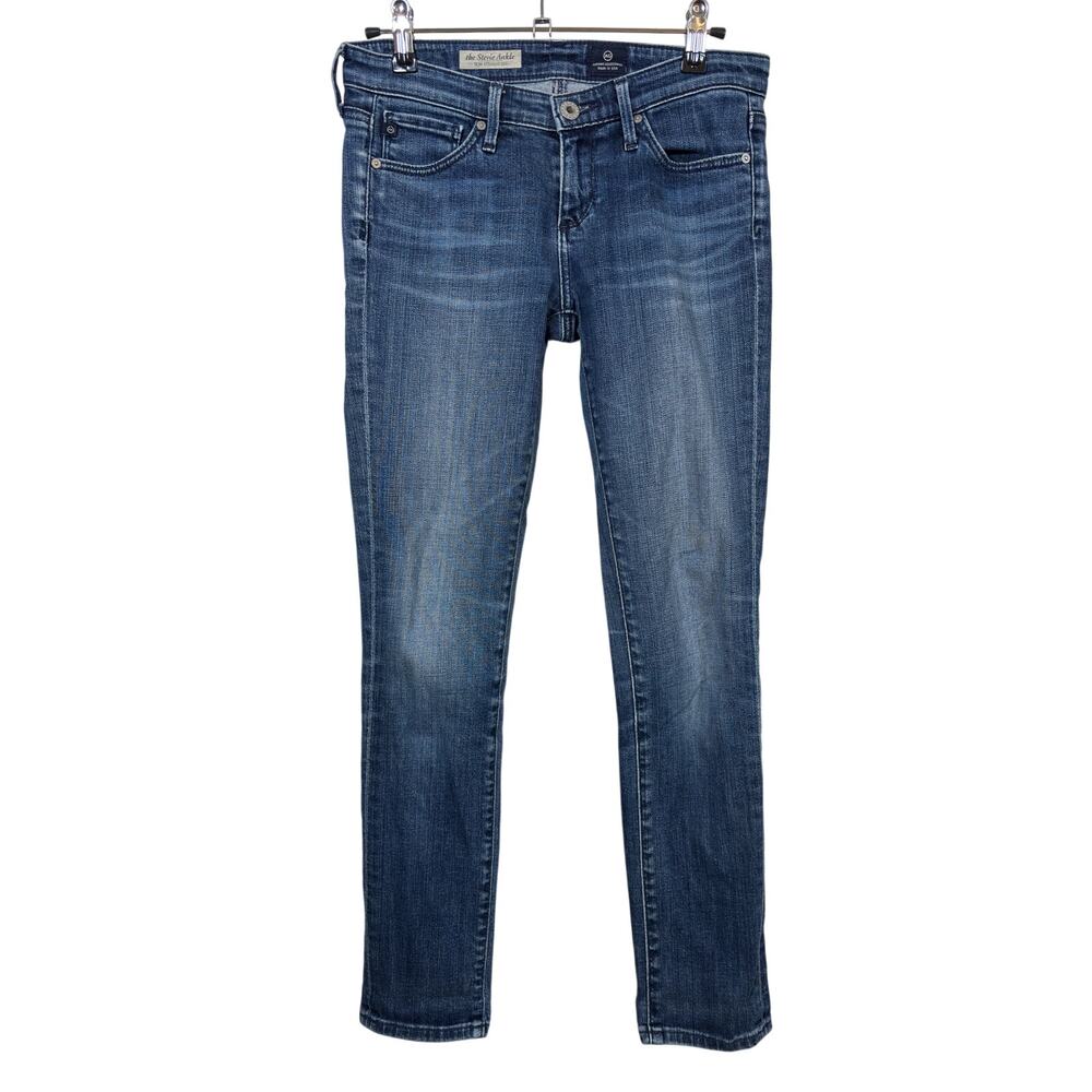 AG Adriano Goldschmied Stevie Ankle Jeans Womens 25R Blue Slim Straight Stretch